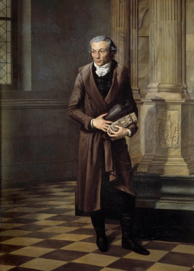 Retrato de Alexandre Lenoir (1761-1839), curador del museo de monumentos franceses de Pierre Maximilien Delafontaine