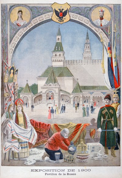 El pabellón ruso en la Exposición Universal de 1900, París, 1900 de Pierre Mejanel