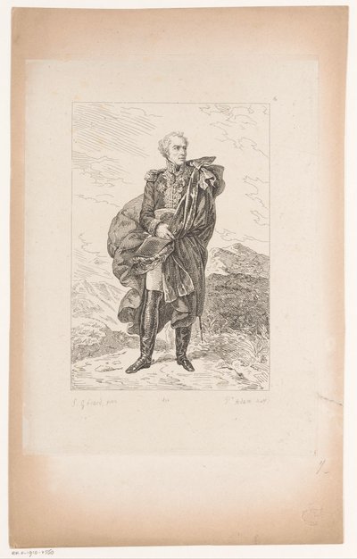 Retrato del general Maximilien Sébastien Foy Colección de retratos históricos del barón Gérard (título de la serie) Colección de Retratos Historiques de Mr. le Baron Gerard (título de la serie) de Pierre Michel Adam