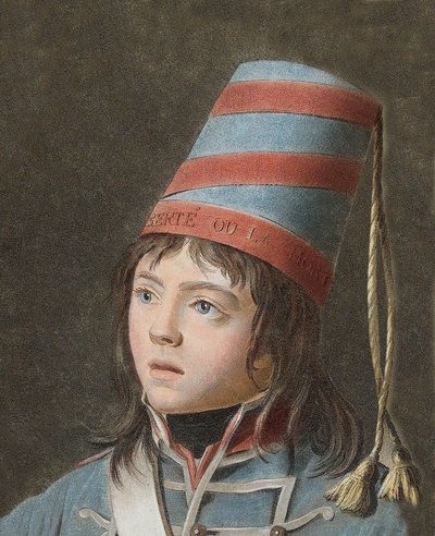 Joseph Bara (1779-1793) - Joseph Bara o Barra (1780-1793) es un niño héroe de la Revolución Francesa que luchó en Vendee por la República. Grabado por Pierre Michel Alix (1762-1817) de Pierre Michel Alix