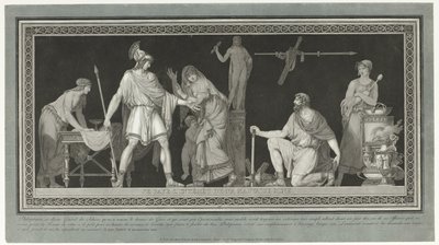 Oficial verontschuldigd zich tegenover Philopoemen Pago el interés de mi mala apariencia. (título en el objeto) de Pierre Michel Alix
