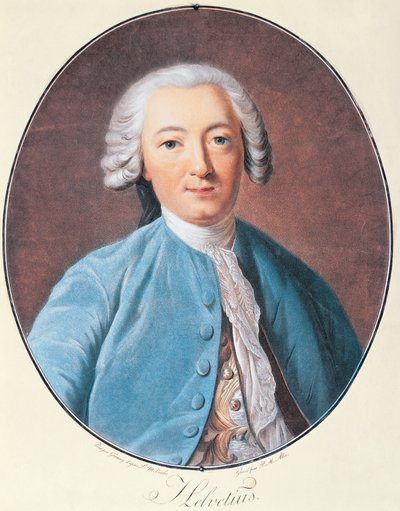 Retrato de Claude Adrien Helvetius de Pierre Michel Alix