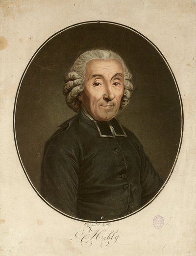 Retrato de Gabriel Bonnot de Mably 1709-1785 de Pierre Michel Alix