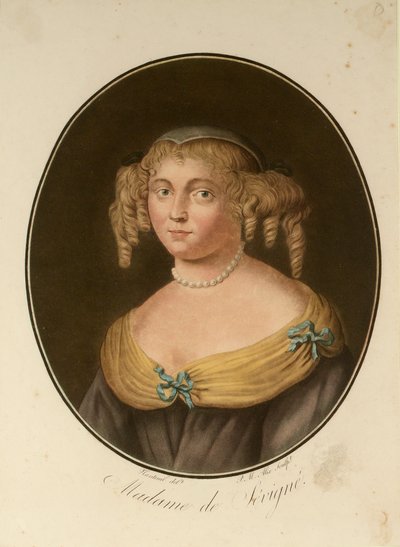 Retrato de Marie de Rabutin-Chantal, Marquesa de Sévigné 1626-1696, 1797 de Pierre Michel Alix