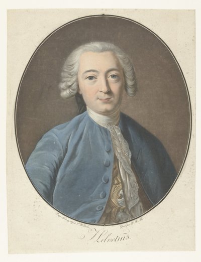 Retrato de Claude Adrien Helvetius Helvetius (título sobre objeto) Colección de grandes hombres (título de la serie) de Pierre Michel Alix