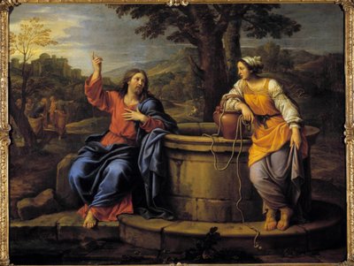 Jesús y la samaritana de Pierre Mignard