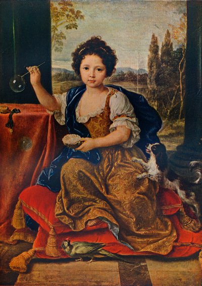 Louise Marie Anne de Bourbon, 1674-1681, hija ilegítima de Luis XIV, c. 1680, 1911 de Pierre Mignard