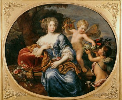 Madame de Montespan, amante de Luis XIV ... (pintura sobre lienzo) de Pierre Mignard