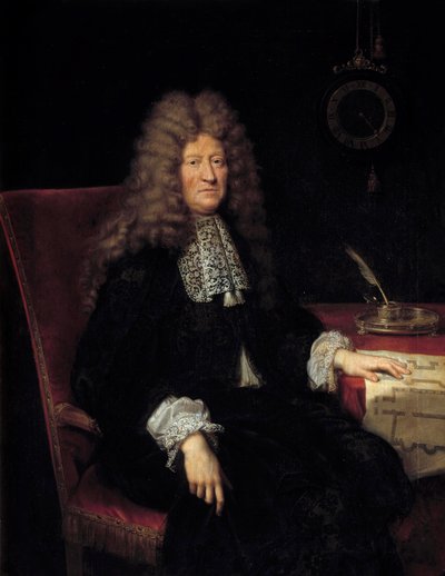 Retrato de Edouard Colbert, Marqués de Villacerf (1628-1699), Superintendente de los edificios del Rey Luis XIV de Pierre Mignard
