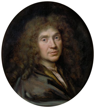 Retrato del autor Molière 1622-1673, ca. 1658 de Pierre Mignard