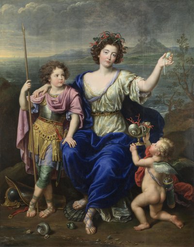 La marquesa de Seignelay y dos de sus hijos, 1691 de Pierre Mignard
