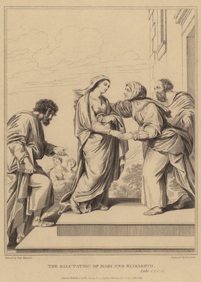 La salutación de María y Isabel, Lucas de Pierre Mignard