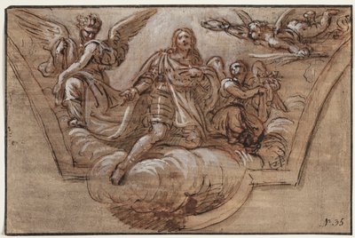 Boceto para decoración de techo de Pierre Mignard