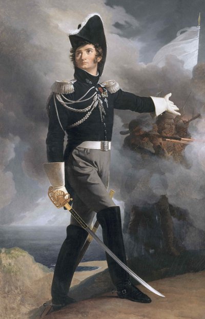 General Louis Duverger, marqués de La Rochejaquelein 1777-1815, ca. 1819 de Pierre Narcisse Guérin Baron
