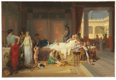 La última hora de Pompeya - La casa del poeta de Pierre Oliver Joseph Coomans