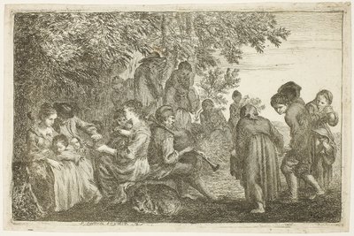 Fiesta en el jardín de Pierre Parrocel