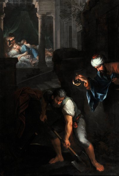 Raguel cavando su fosa de Pierre Parrocel