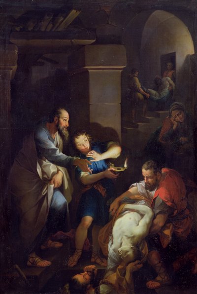 El entierro de Tobit por sus compatriotas, 1733 de Pierre Parrocel