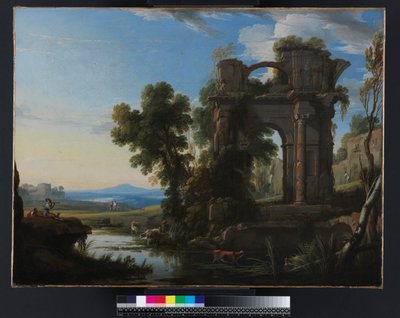 Paisaje con ruinas clásicas, 1640-1645 de Pierre Patel