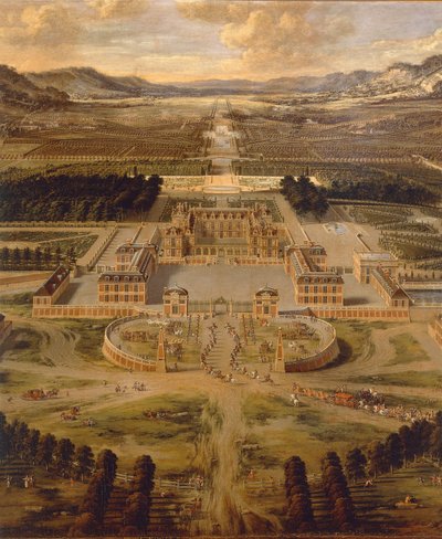Vista del Palacio de Versalles y sus jardines por Pierre Patel de Pierre Patel