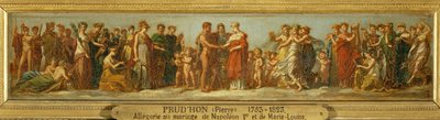 Noces de Hebe et Hercule, alegoría relativa al matrimonio de Napoleón I y María Luisa ... de Pierre Paul (attr. to) Prud