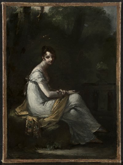 Mme. Dufresne, c.1816 (óleo sobre papel montado en tela) de Pierre Paul Prud