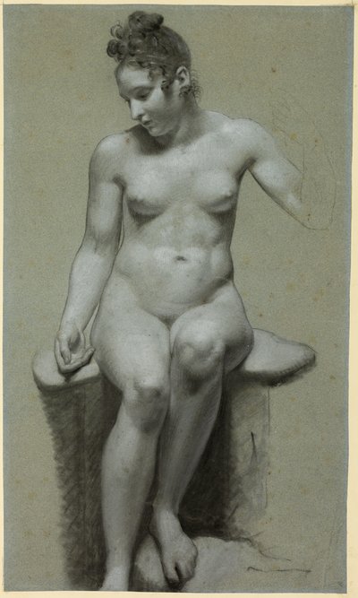 Desnudo femenino sentado de Pierre Paul Prud