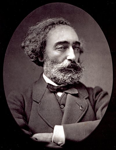Retrato de medio cuerpo del pintor Emile Levy de Pierre Petit