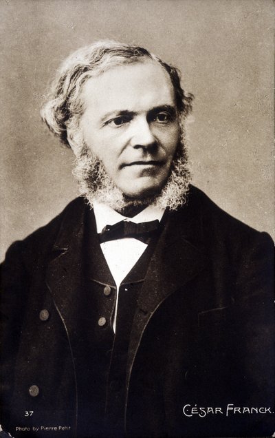 Retrato de César Franck, compositor y organista francés de origen belga (1822-1890) de Pierre Petit