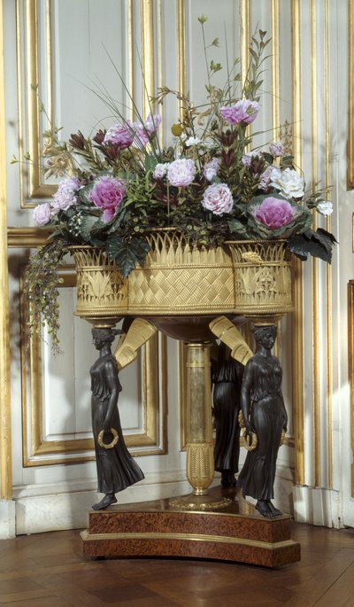Jardinera con cuatro cestas en bronce dorado alrededor de 1807 de Pierre Philippe (attr. to) Thomire