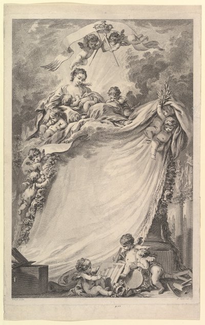 Diploma de Masones Libres de Burdeos de Pierre Philippe Choffard