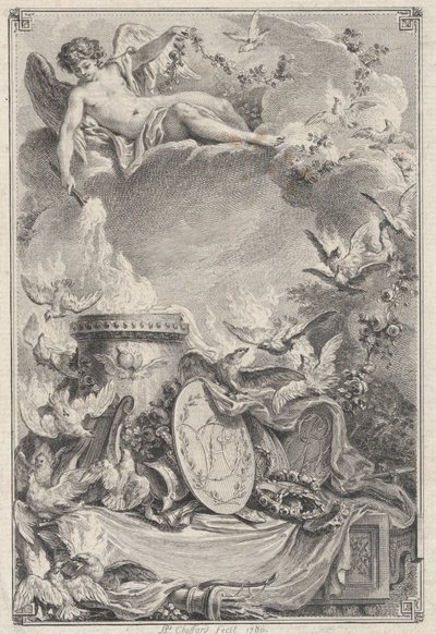 Pieza conmemorativa de un matrimonio, 1780 de Pierre Philippe Choffard