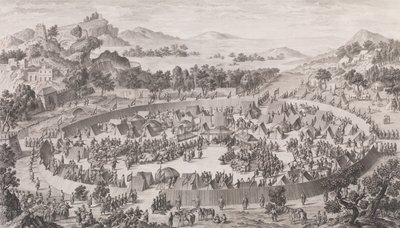 La derrota del jefe Uš-Turfan y su ciudad, 1774 de Pierre Philippe Choffard