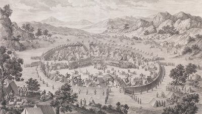 La Rendición del Khan de Badakhsan, 1772 de Pierre Philippe Choffard