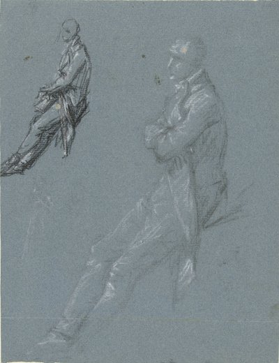 Dos estudios de Rutger Jan Schimmelpenninck y un boceto de su esposa de Pierre Prud
