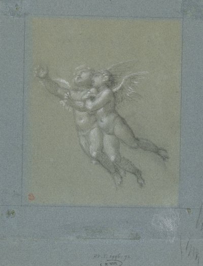 Dos putti voladores de Pierre Prud