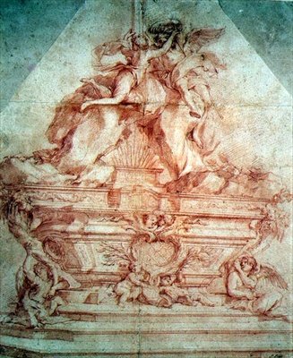 Diseño para el Gran Altar de la Iglesia de San Siro, Génova de Pierre Puget