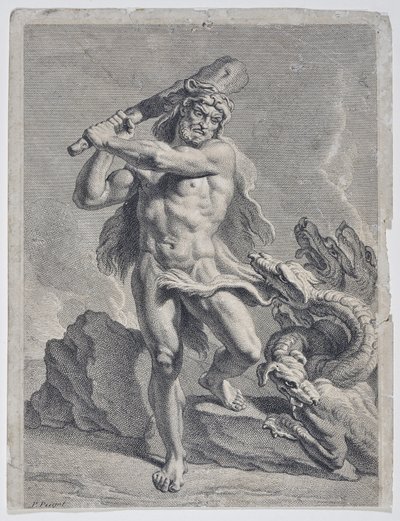 Hércules combatiendo a la hidra de Lerna de Pierre Puget