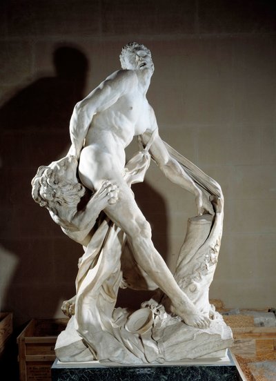 Representación del atleta Milón de Crotona de Pierre Puget