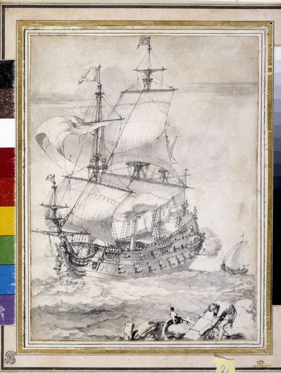 Barco en el mar de Pierre Puget
