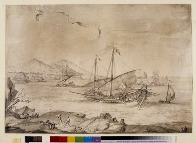 Barcos en el puerto de Marsella - con el cartucho de Pierre Puget
