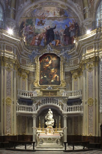La Inmaculada Concepción, Santa María Inmaculada colocada en el altar de la capilla escenográfica 1669-70 de Pierre Puget