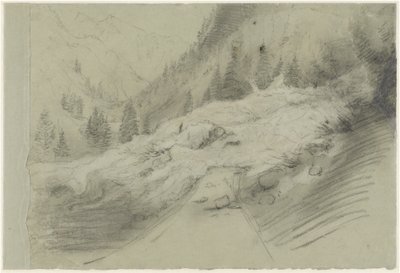 Avalancha en un Paisaje Alpino de Pierre Puvis de Chavannes