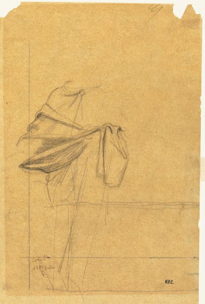 Estudio de drapeado de Pierre Puvis de Chavannes