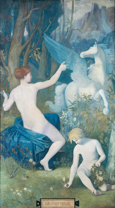 Fantasía de Puvis de Chavannes, Pierre Cecil (1824-1898) de Pierre Puvis de Chavannes