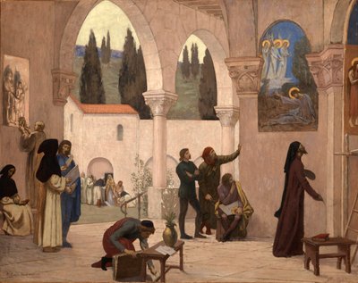 Inspiración Cristiana, ca. 1887-1888 de Pierre Puvis de Chavannes