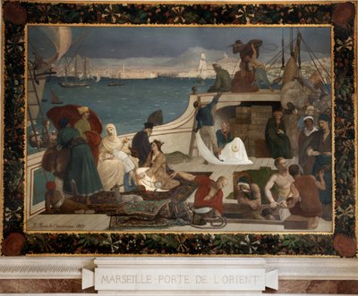 Marsella - puerta de entrada al este de Pierre Puvis de Chavannes