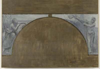 Estaciones, boceto para el Hôtel de Ville de París, entre 1889 y 1892 (óleo sobre lienzo) de Pierre Puvis de Chavannes