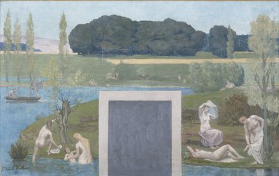 Boceto para el Hôtel de Ville de París: verano de Pierre Puvis de Chavannes