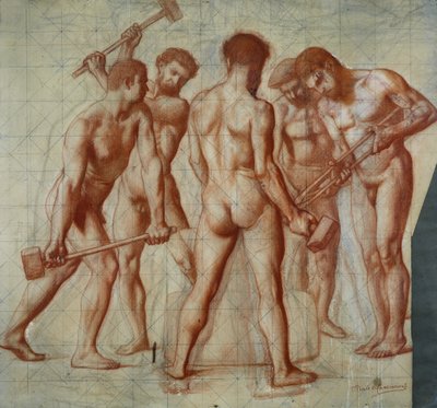 Los falsificadores, estudio para 
